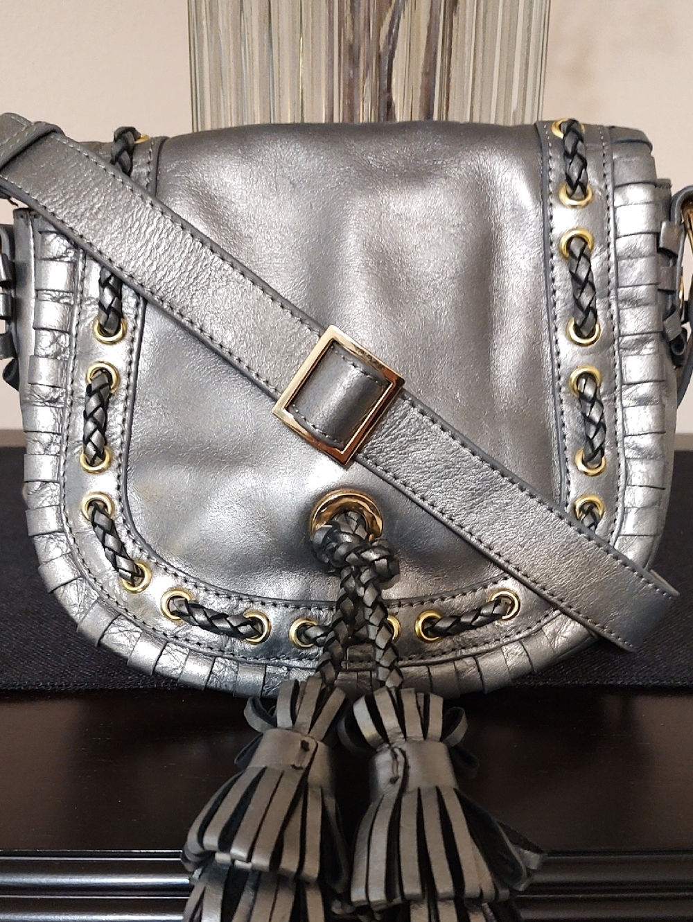 Badgley Mischka Leather Crossbody